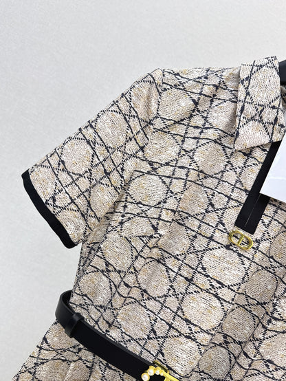 CD 25ss jacquard dress