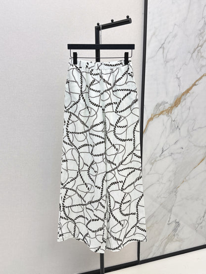 Herm 25ss linen print pants