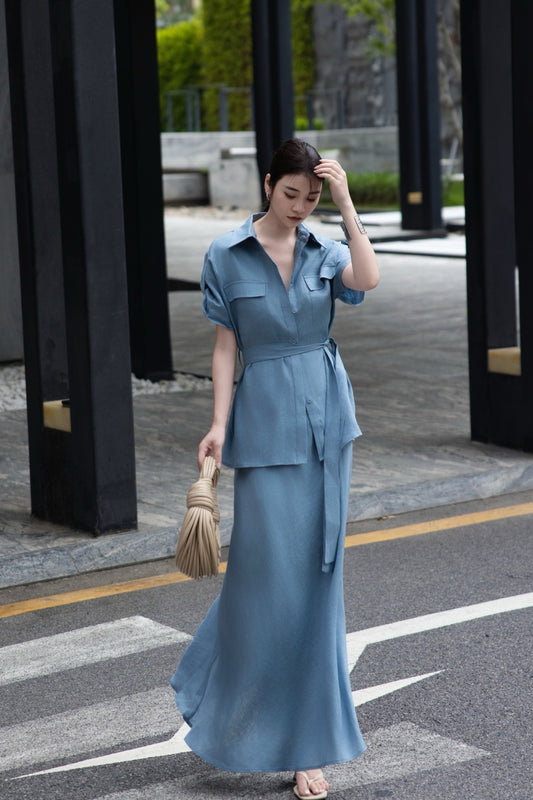 Loro 25ss Linen suit
