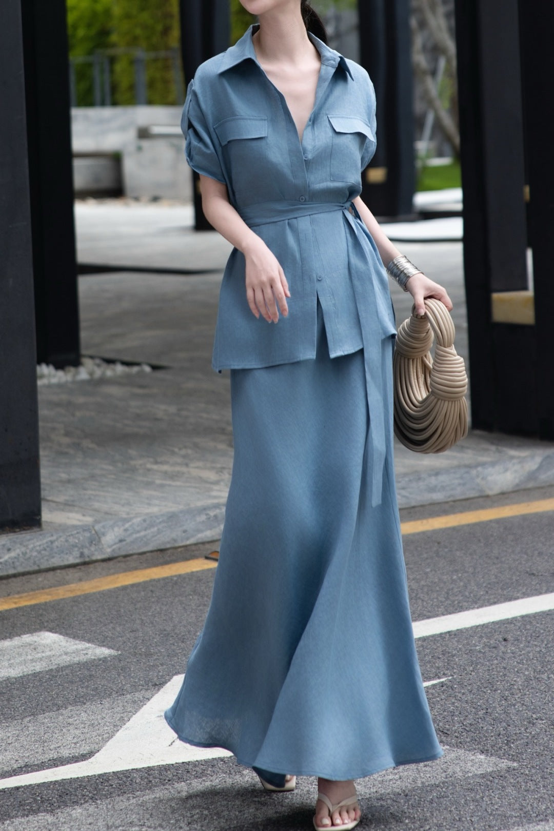 Loro 25ss Linen suit