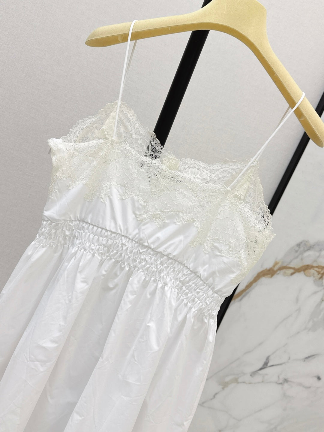 Miu 25ss lace slip dress