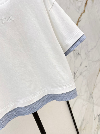 Guc 25ss embroidered t-shirt