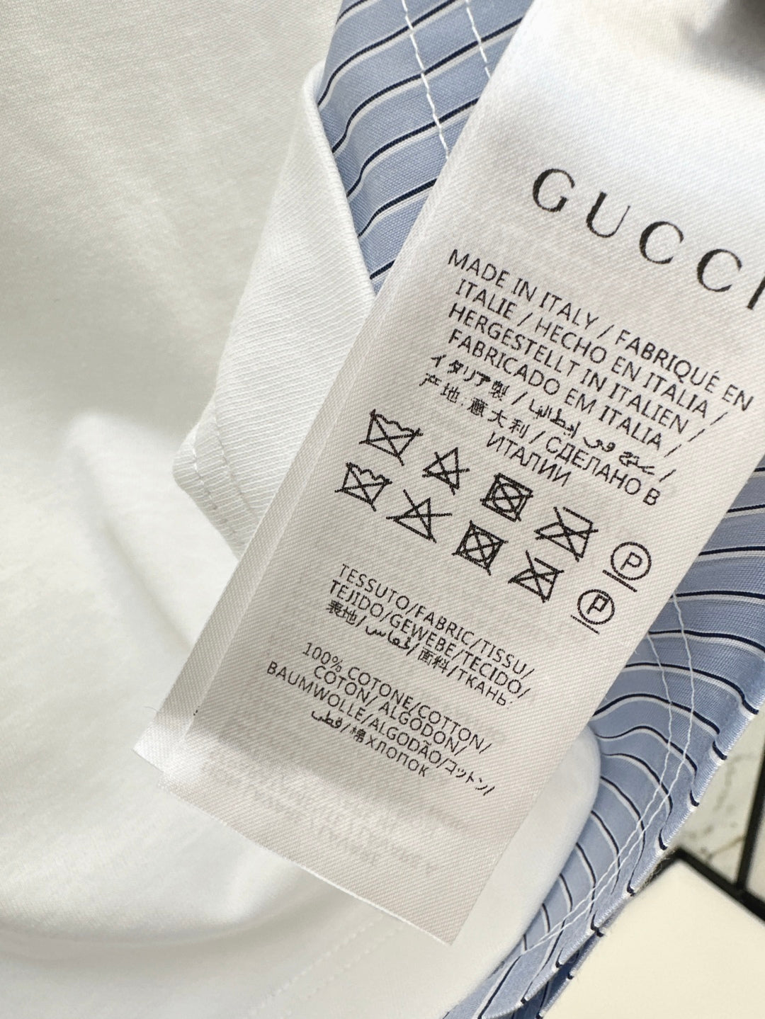 Guc 25ss embroidered t-shirt