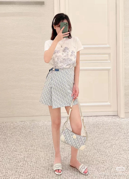 CD 25SS miss print skort