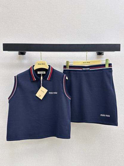Miu 25ss vest skirt set