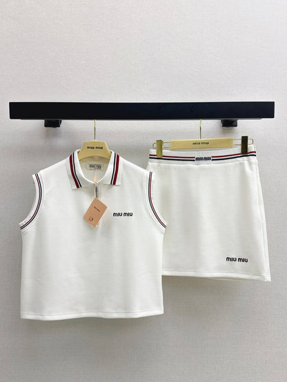 Miu 25ss vest skirt set