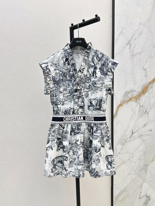 CD 25SS print dress
