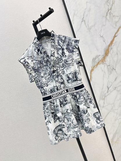 CD 25SS print dress