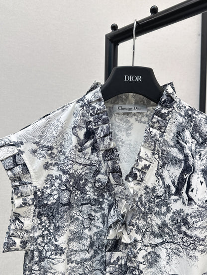CD 25SS print dress