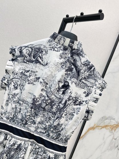 CD 25SS print dress