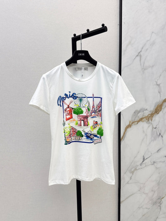 CD 25SS print t-shirt