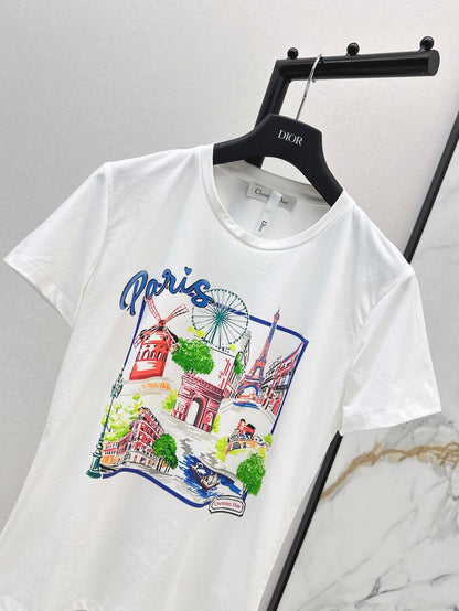 CD 25SS print t-shirt