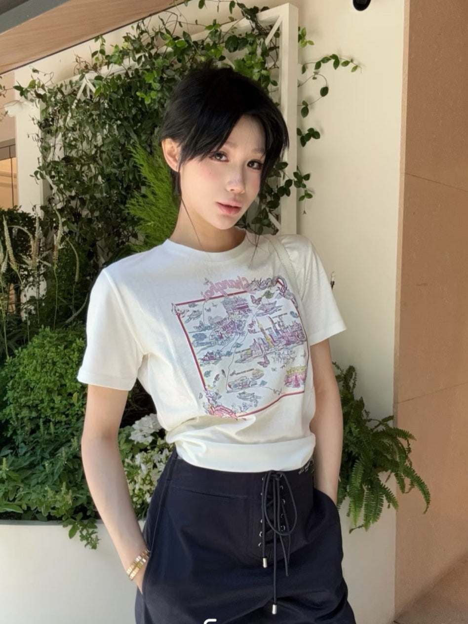 CD 25ss print t-shirt