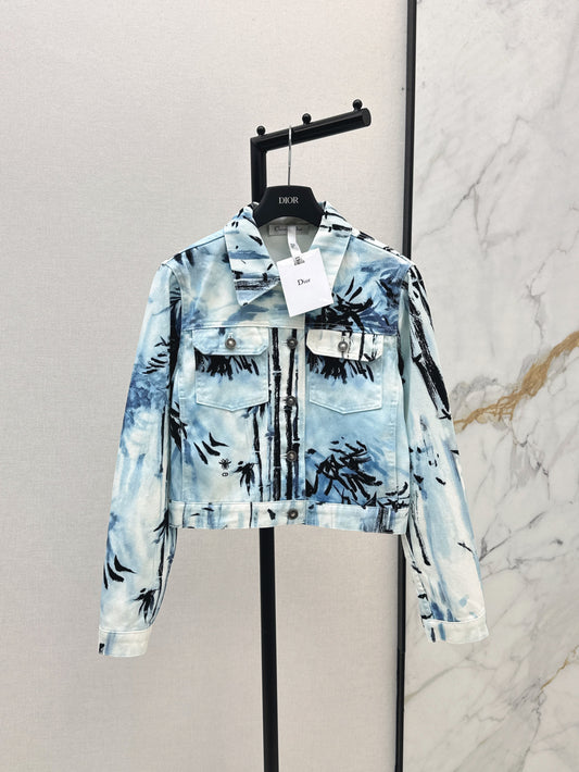 CD 25ss print denim jacket