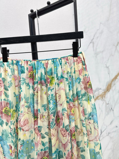 Cho 25ss chiffon skirt