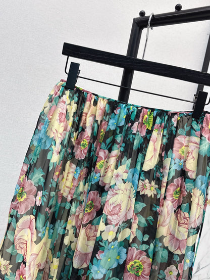 Cho 25ss chiffon skirt