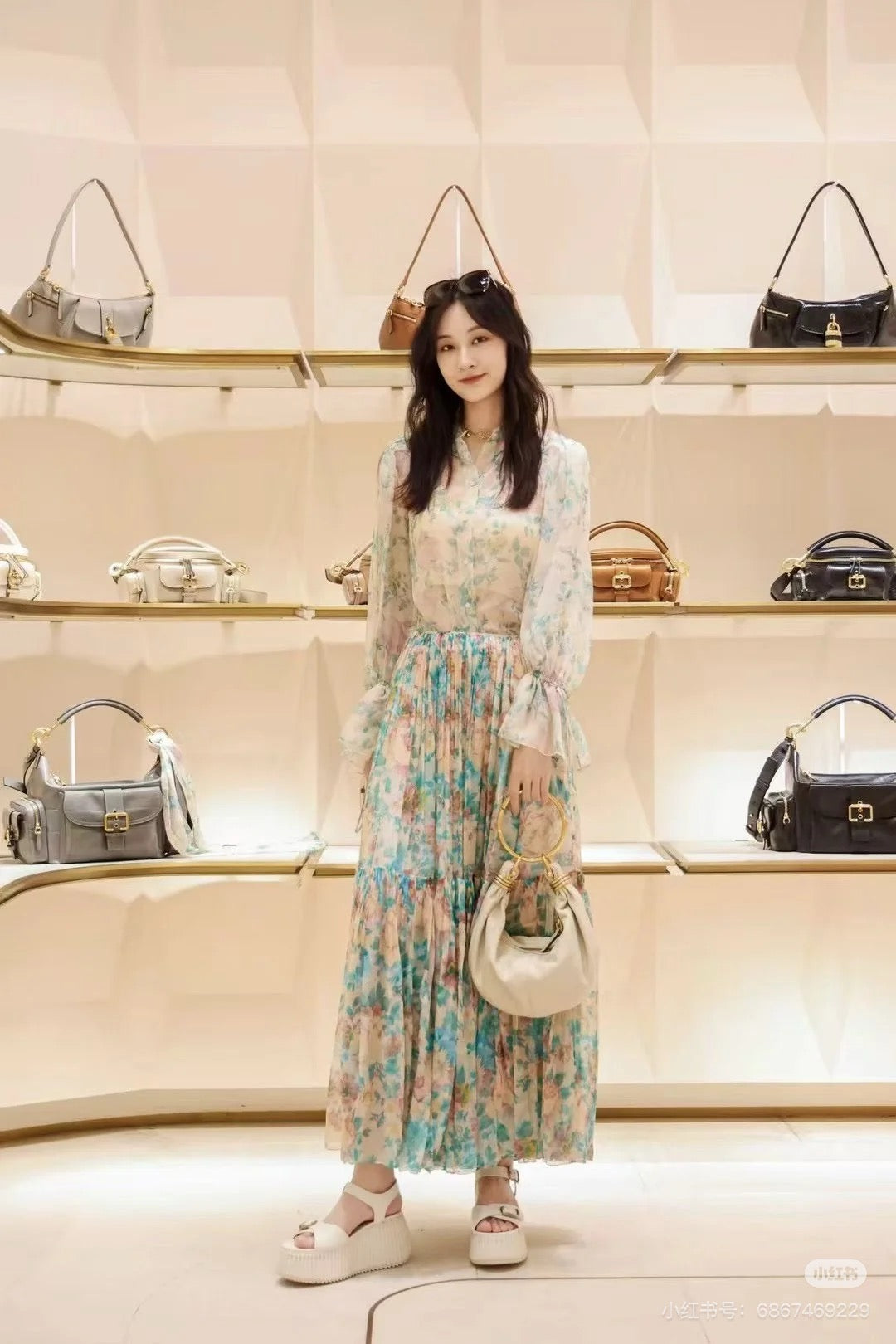 Cho 25ss chiffon skirt