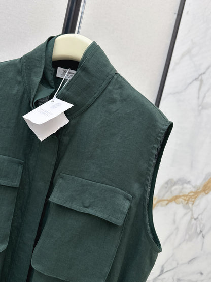 Brun 25ss linen vest
