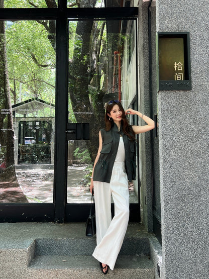 Brun 25ss linen vest
