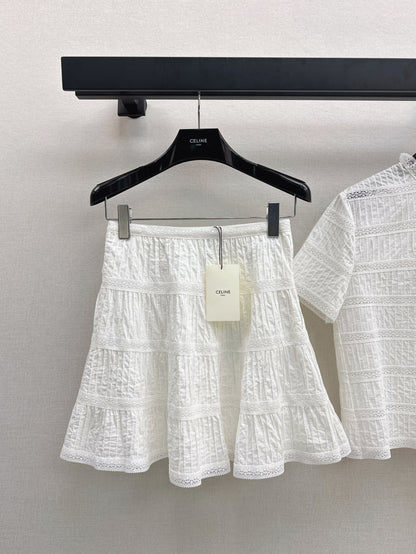 Celi 25ss embroidered skirt