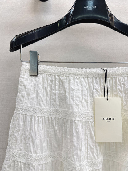 Celi 25ss embroidered skirt