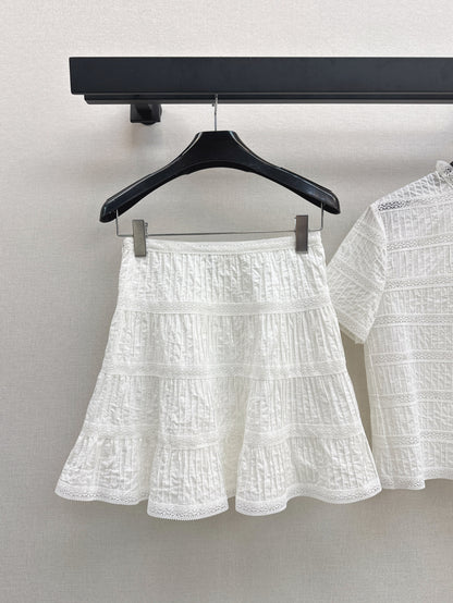 Celi 25ss embroidered skirt