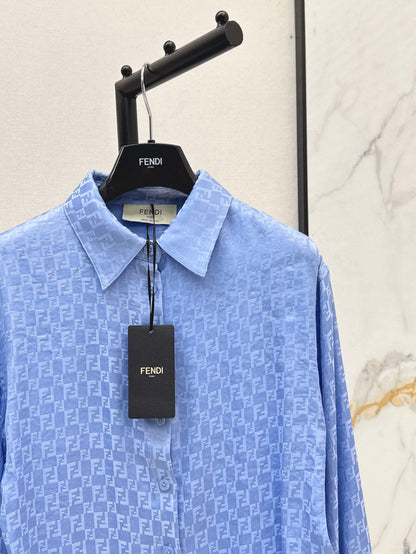 Fend 25ss jacquard shirt