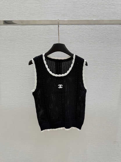 Chan 25ss knit vest