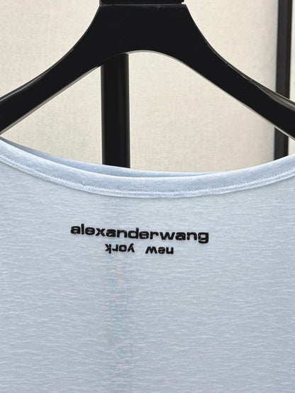 Wang 25ss off-shoulder shirt