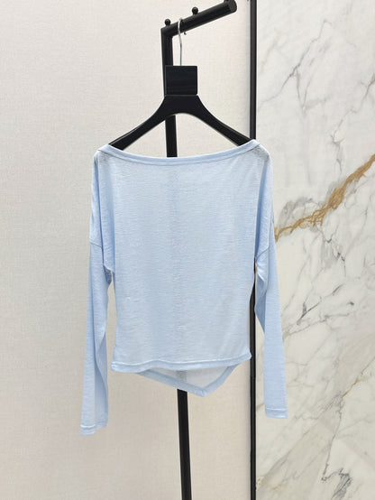 Wang 25ss off-shoulder shirt
