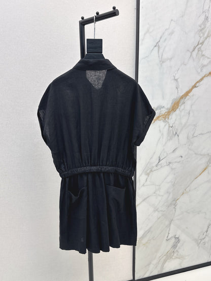 Bottega 25ss Linen jumpsuit