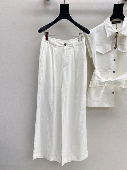 Loro 25ss linen embroidered suit