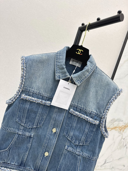 Chan 25ss denim vest