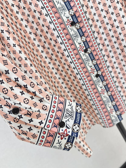Louis 25ss silk shirt