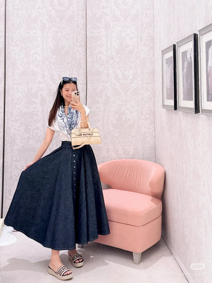 CD 25ss denim skirt