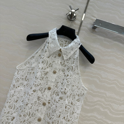 Chan 25ss embroidered vest