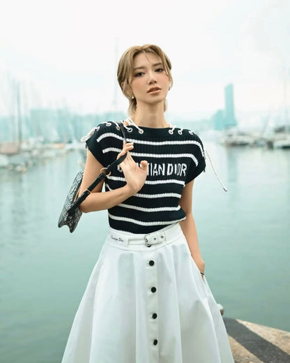 CD 25ss Miss D knit shirt