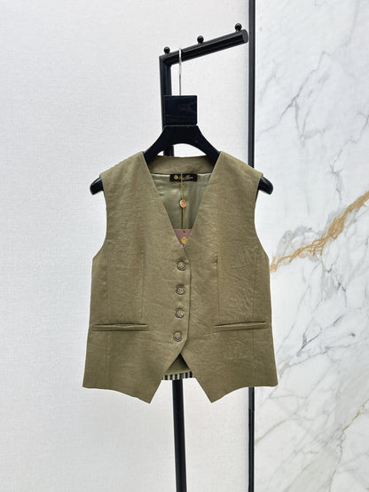 Loro 25ss linen vest