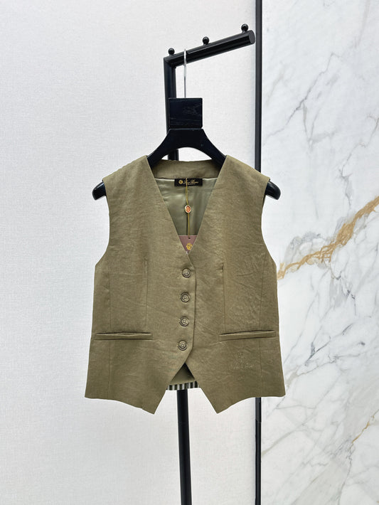Loro 25ss linen vest