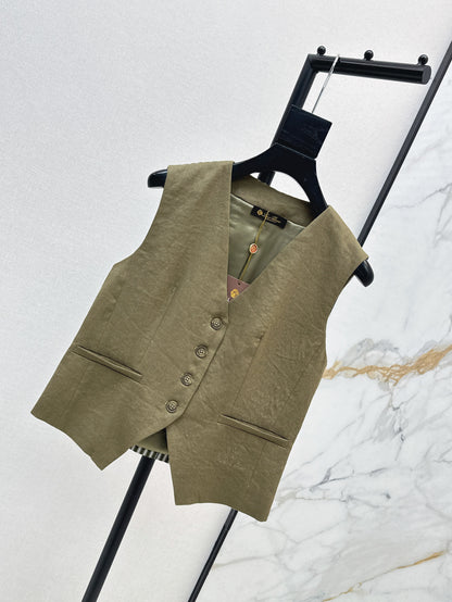 Loro 25ss linen vest