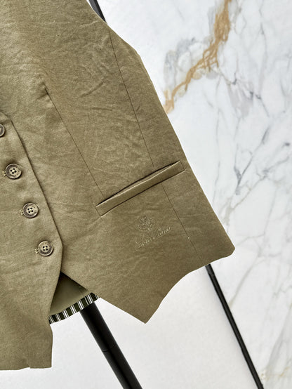 Loro 25ss linen vest