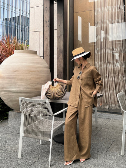 Loro 25ss linen pants