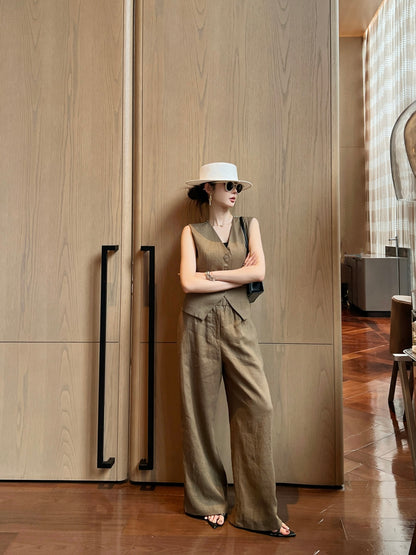 Loro 25ss linen vest