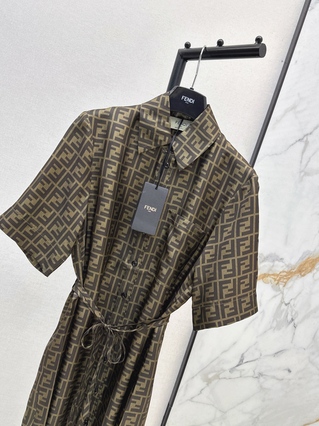 Fend 25ss silk dress