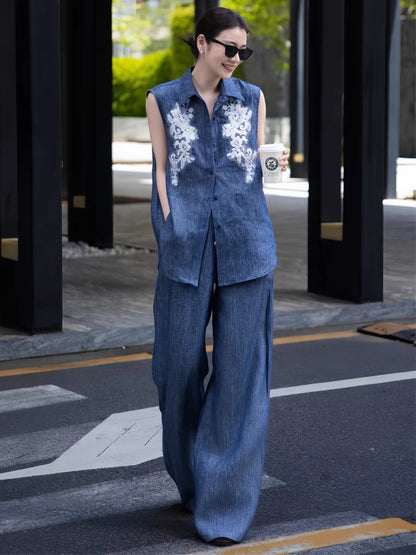 Loro 25ss linen suit