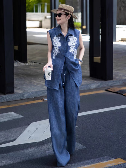 Loro 25ss linen suit