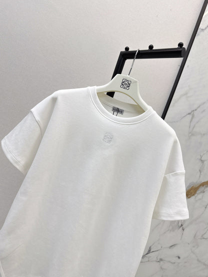 Loe 25ss embroidered t-shirt
