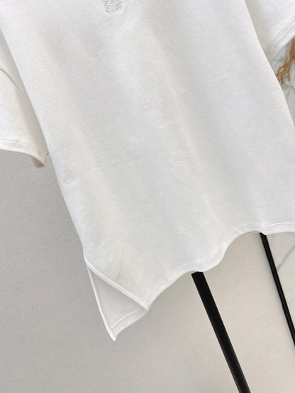 Loe 25ss embroidered t-shirt
