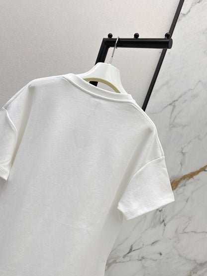 Loe 25ss embroidered t-shirt