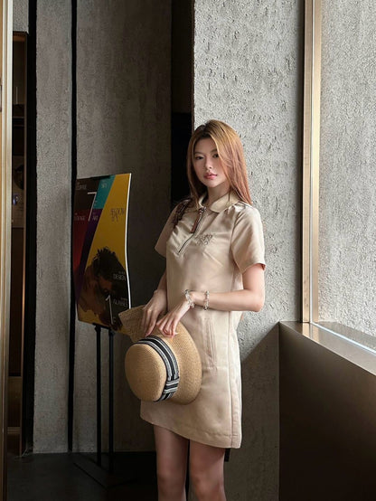 Loe 25ss embroidered dress